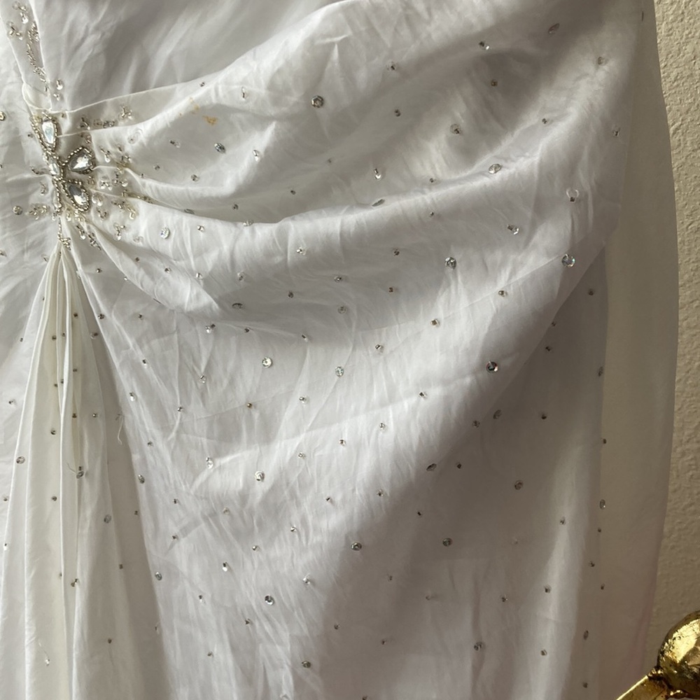 Strapless Rhinestone Wedding Dress - Picture 6 of 10